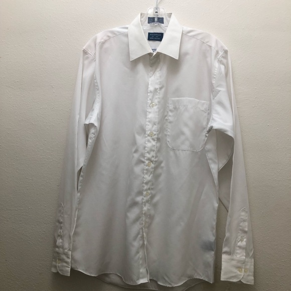 Pacewear White Button Down Dress Shirt Wrinkle Resistant Men's Size:15.5 {34/35} - Picture 6 of 6